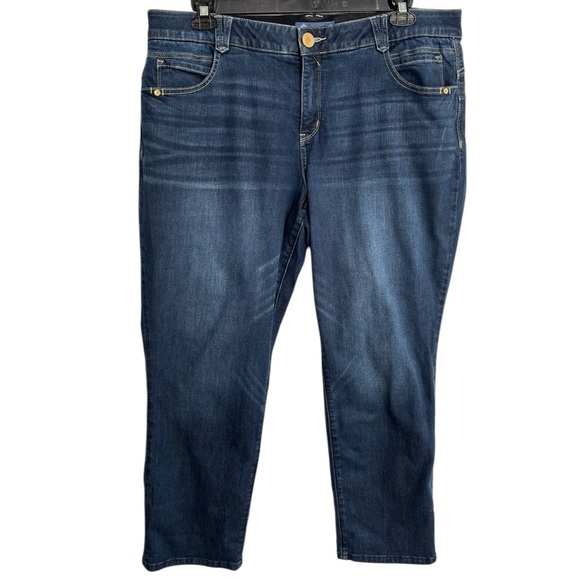 Democracy Ab Technology Jeans Plus Size 20W Stretch Denim Ankle Cropped Jeans - Picture 14 of 14